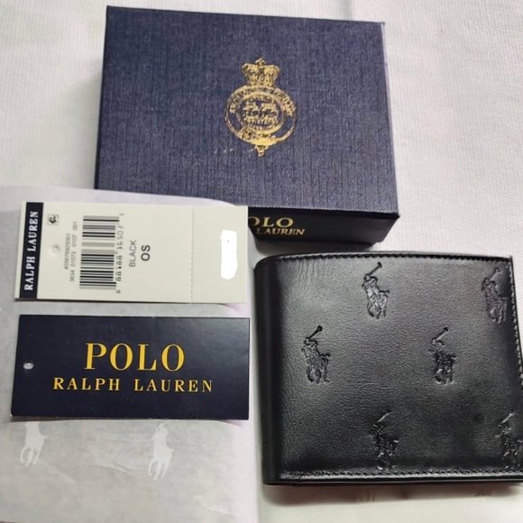 MULTI POLO by RALPH LAUREN Black Leather B…